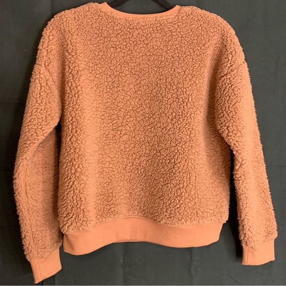 A New Day Cozy Teddy Bear Sherpa Crewneck Sweater, size S - Picture 7 of 8